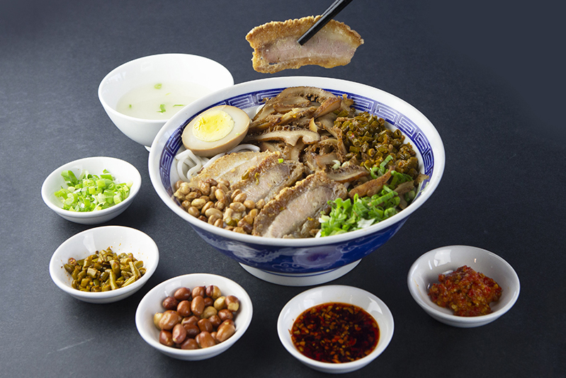 GRN with Marinated Beef Tripe and Golden Crispy Pork